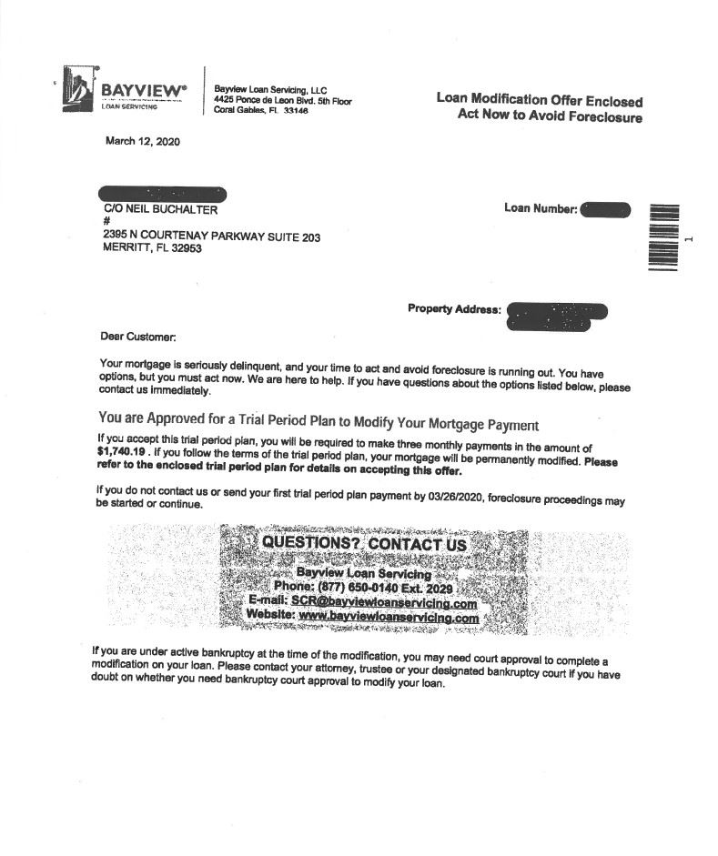 Loan Modification Approvals in Brevard County Buchalter & Pelphrey